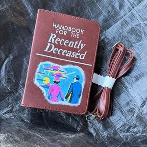 Brown Handbook for the Recently Deceased Crossbody Bag